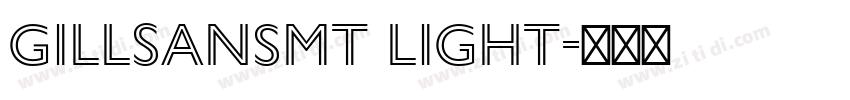 GillSansMT Light字体转换